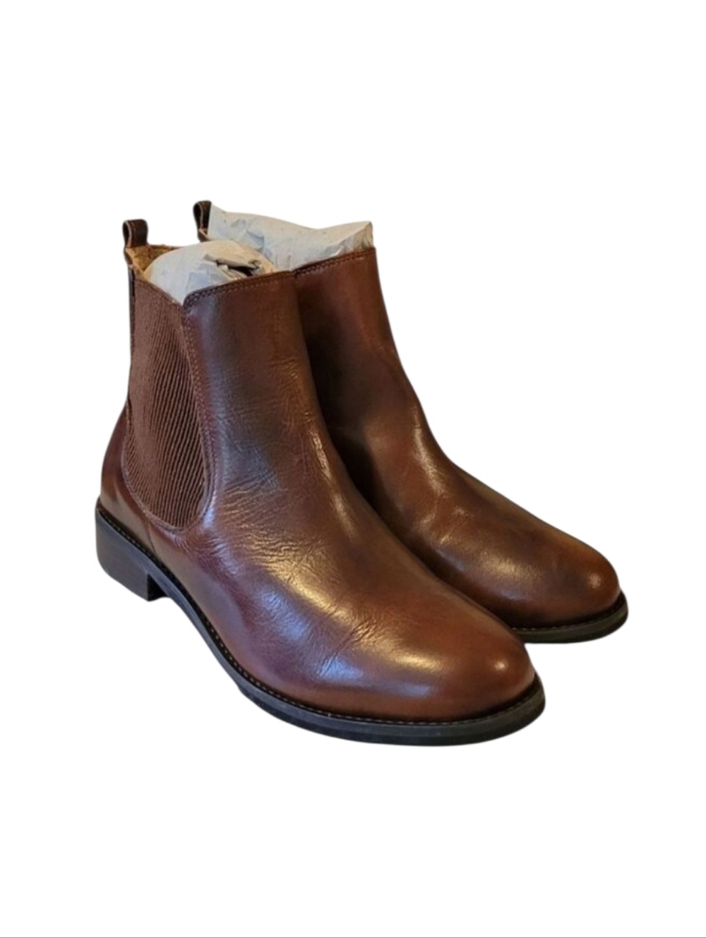 Walking Cradles Kendall Chestnut Rustic Leather Ankle Boots 6 M